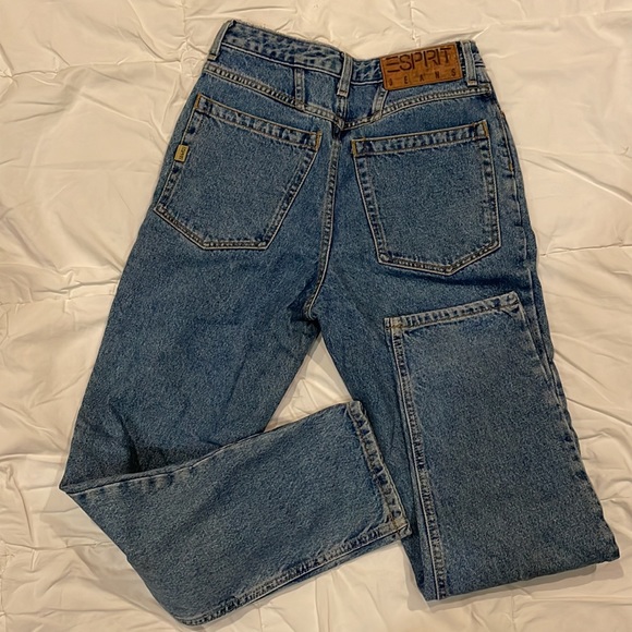 Vintage ESPRIT Jeans, loose fit, high waist (12” rise) 40” long, sz 11/12 - Picture 2 of 3